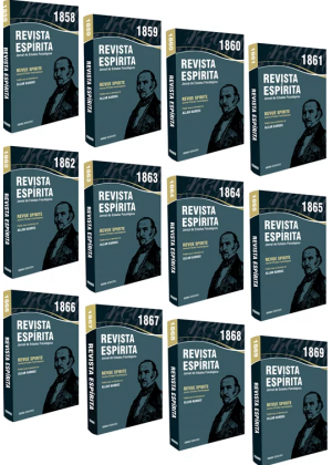 COLECAO REVISTA ESPIRITA - 1858 A 1869 - 12 VOLUMES